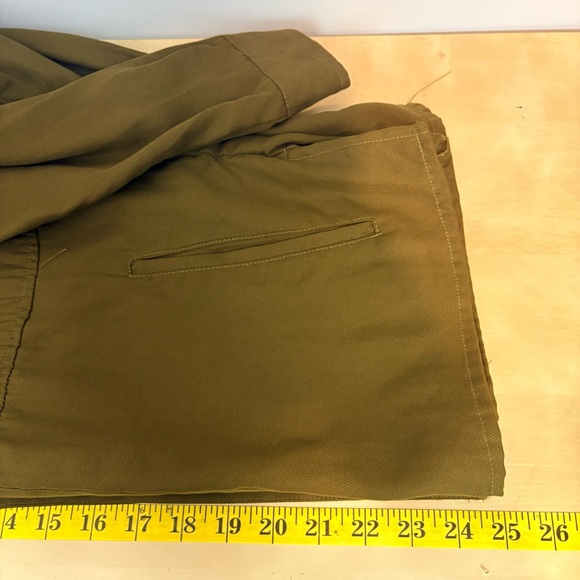H&M TRF Khaki Ruffle Utility Jacket - Picture 15 of 15